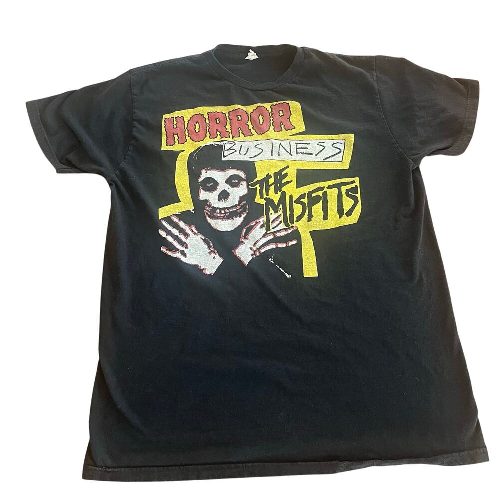 Vintage Rare 1998 Misfits Horror Business Tour Black Rock Punk T-Shirt-XL